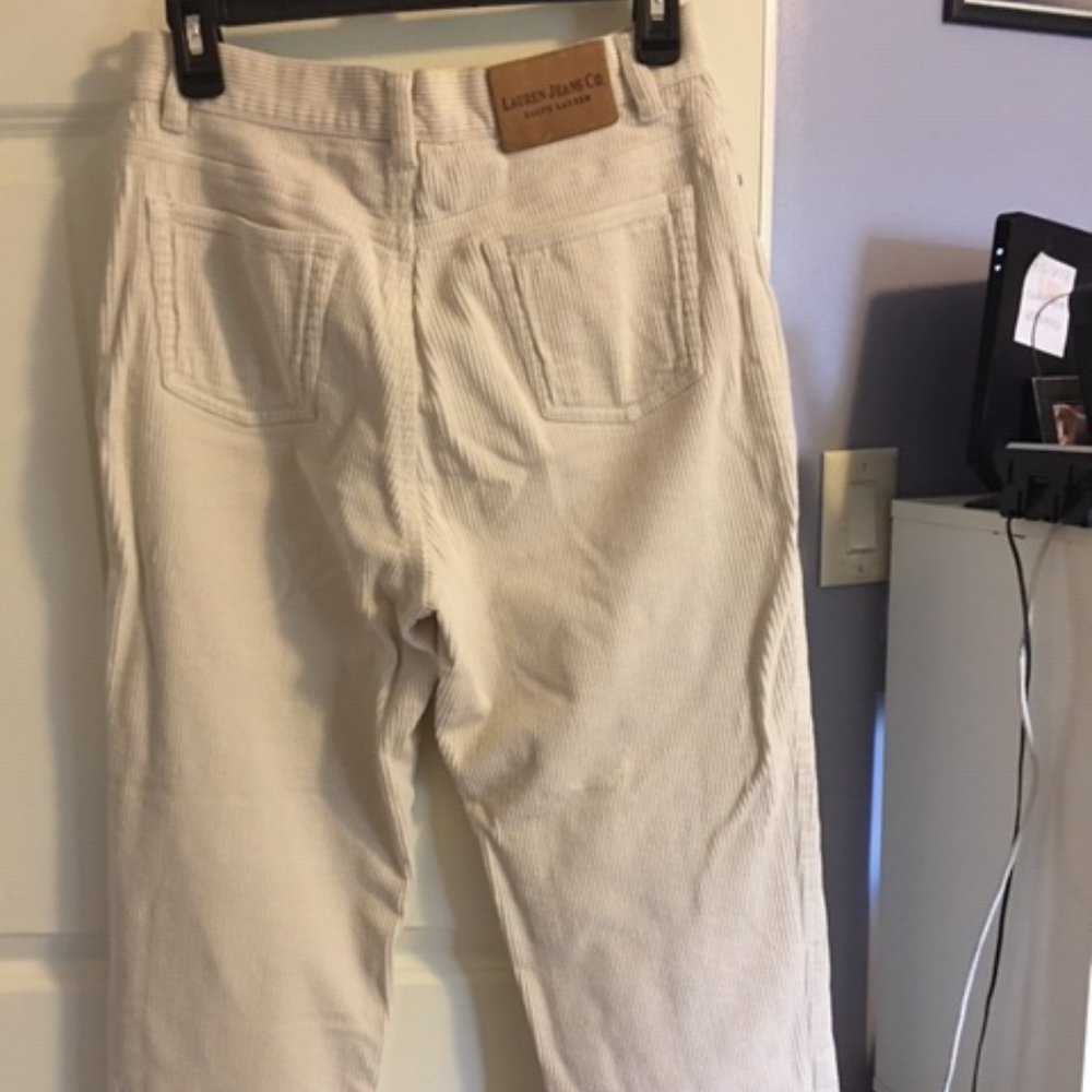 Ralph Lauren Cream Cordoruy Pants 8P